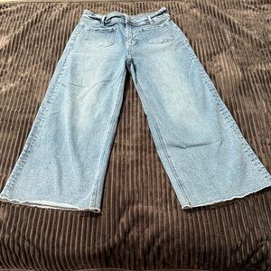 Classic Denim Wide Leg Jeans